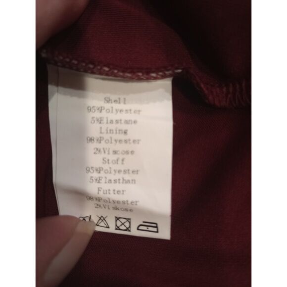 Belle Paque Burgandy Women's Size Small Mini Dress - NWT - Picture 6 of 8